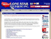 Tablet Screenshot of lonestartel.com